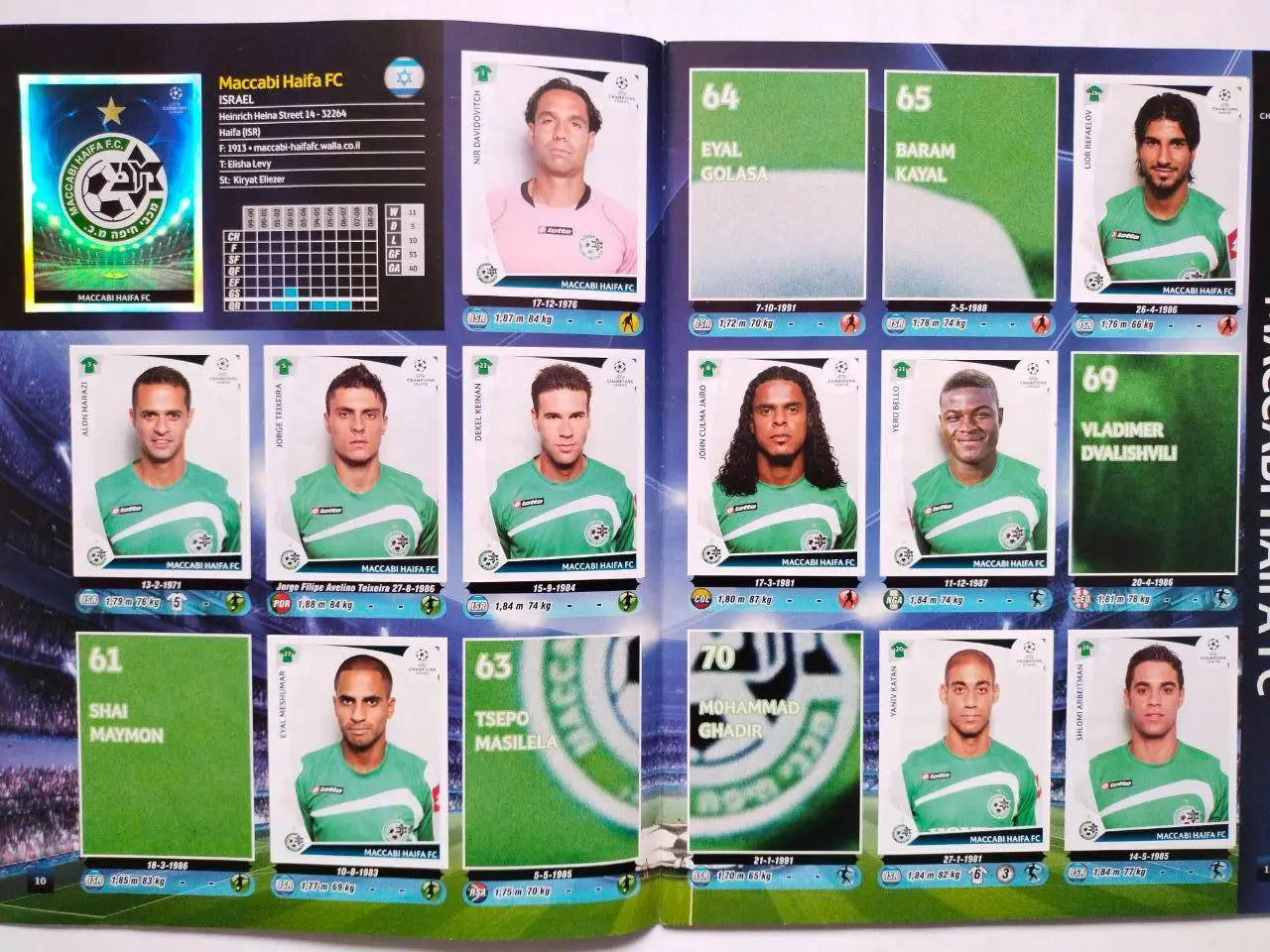 PANINI Лига Чемпионов УЕФА 2009-2010 официальный альбом для наклеек 1