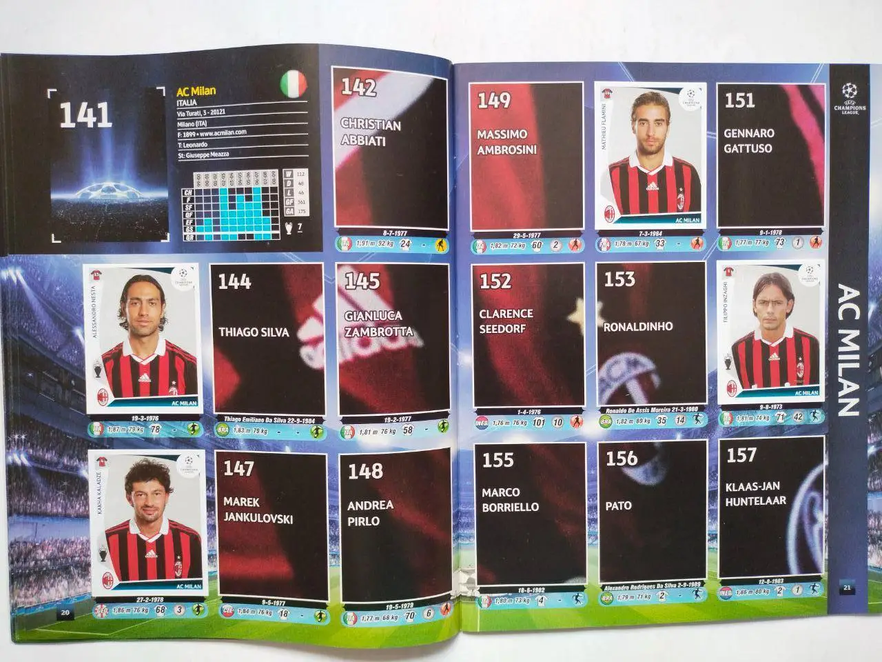 PANINI Лига Чемпионов УЕФА 2009-2010 официальный альбом для наклеек 2