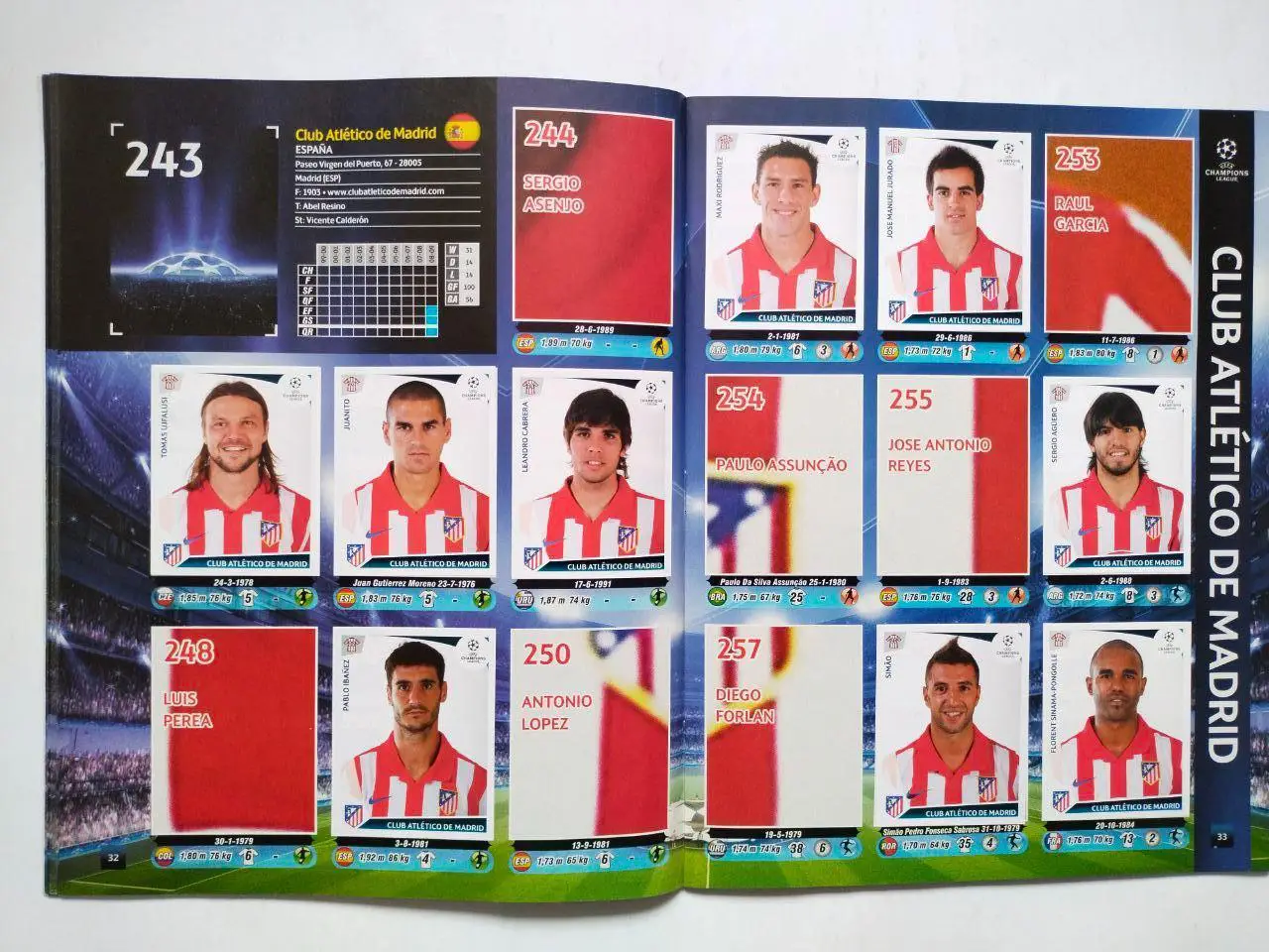 PANINI Лига Чемпионов УЕФА 2009-2010 официальный альбом для наклеек 5