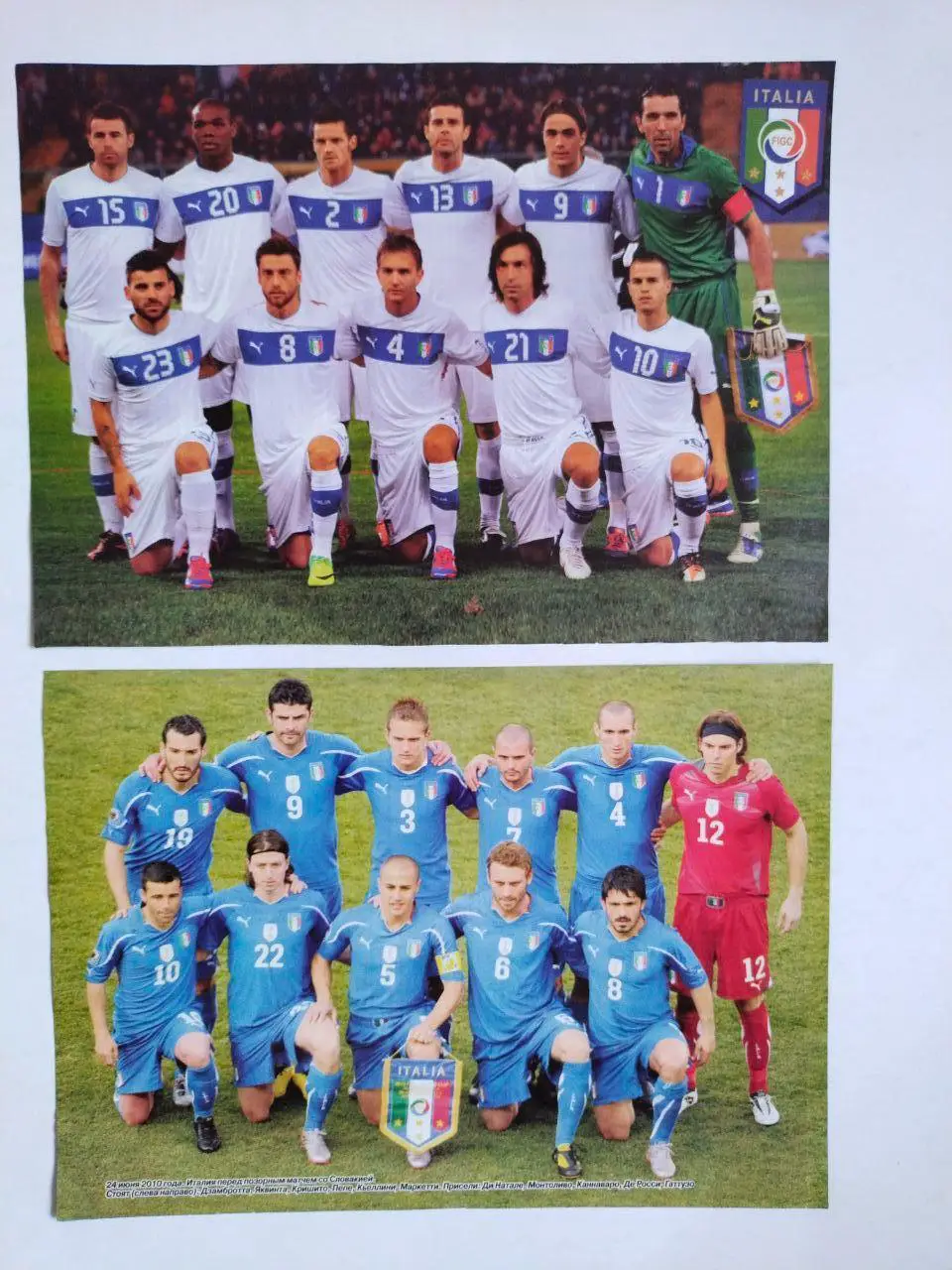 Постеры из журнала Футбол Украина участник ЧЕ 2012 г.- футбольная сб. Италия