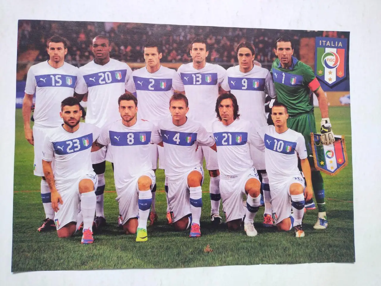 Постеры из журнала Футбол Украина участник ЧЕ 2012 г.- футбольная сб. Италия 1