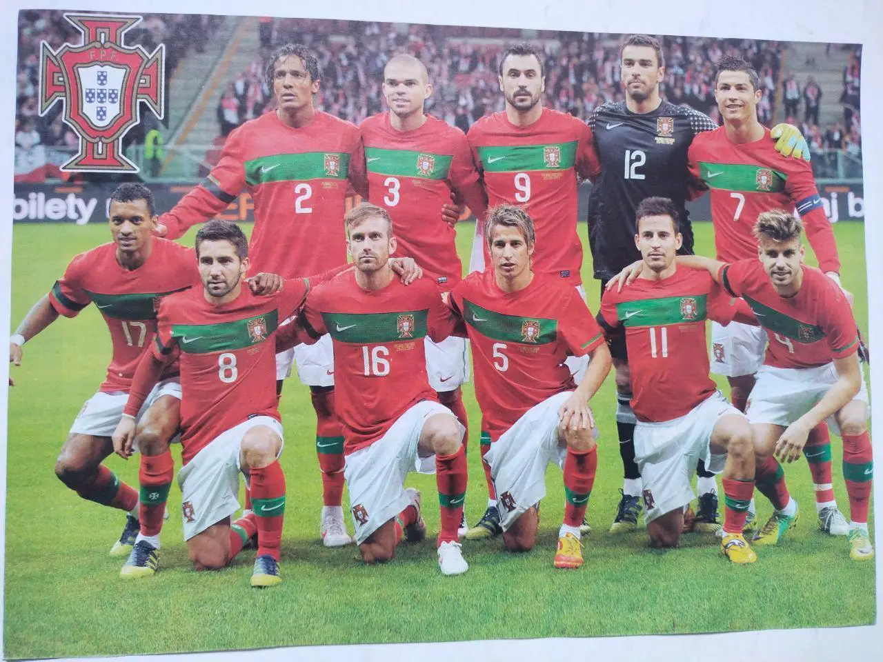 Постеры из журнала Футбол Украина участник ЧЕ 2012 г.- футбольная сб. Португалия 2