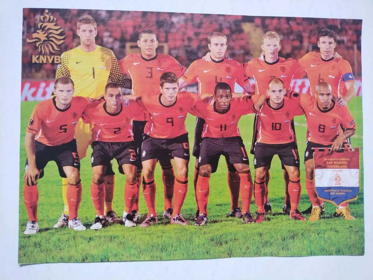 Постеры из журнала Футбол Украина участник ЧЕ 2012 г.- футбольная сб. Нидерланды 2