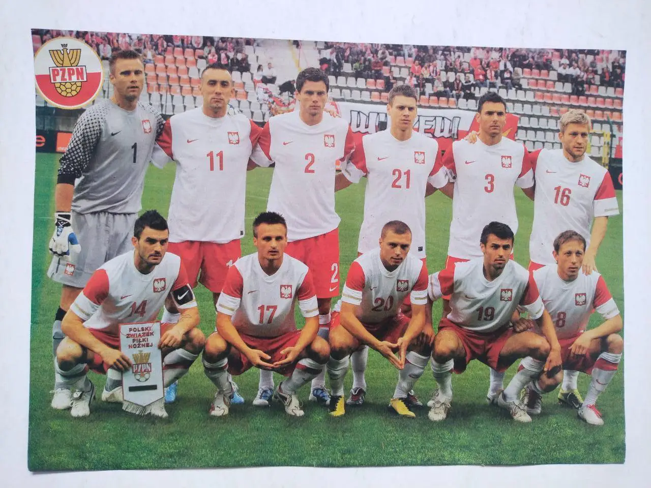 Постеры из журнала Футбол Украина участник ЧЕ 2012 г.- футбольная сб. Польши 2