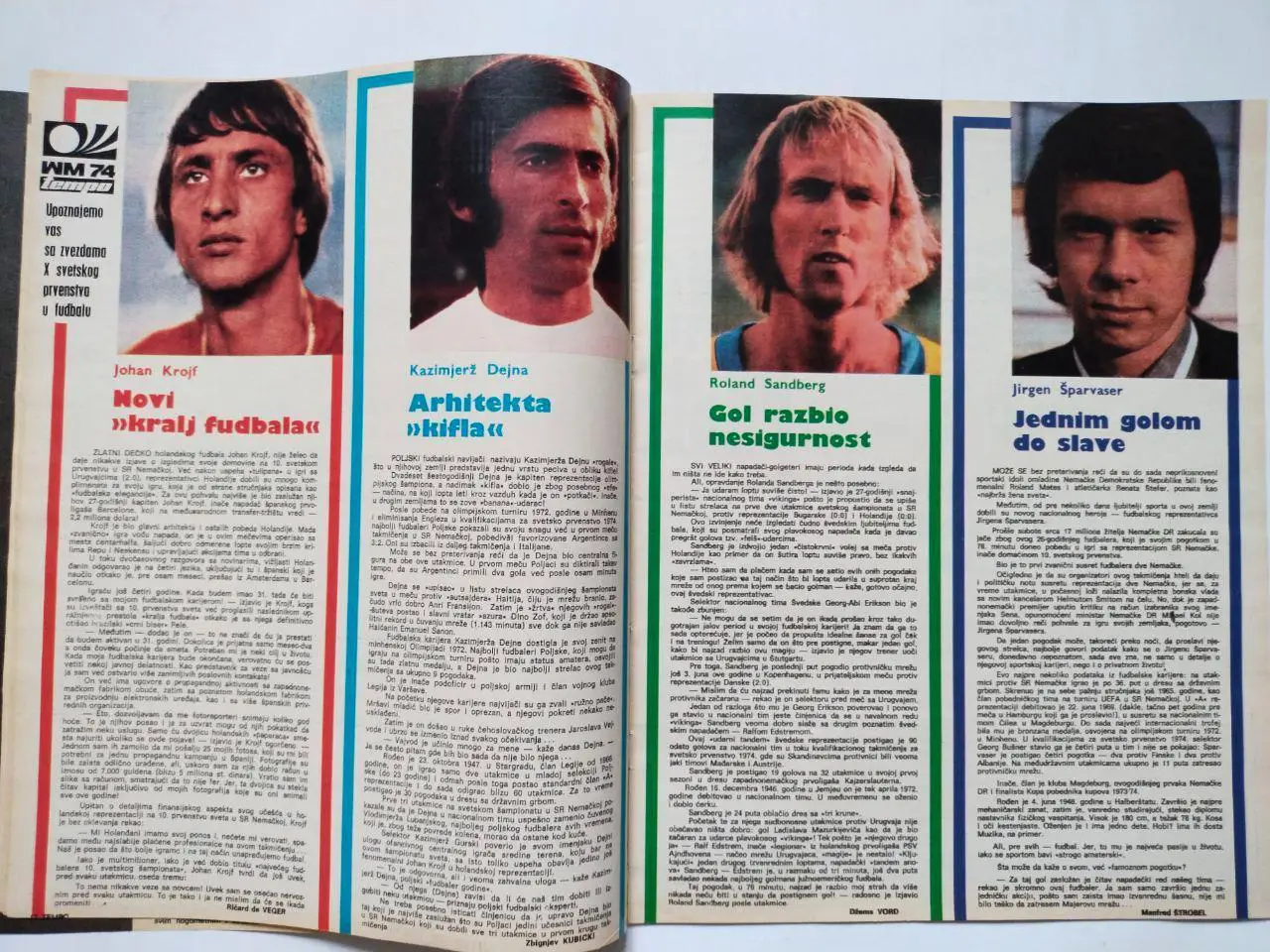 Спортивный журнал Темпо tempo Белград Югославия № 436 за 1974 год 2