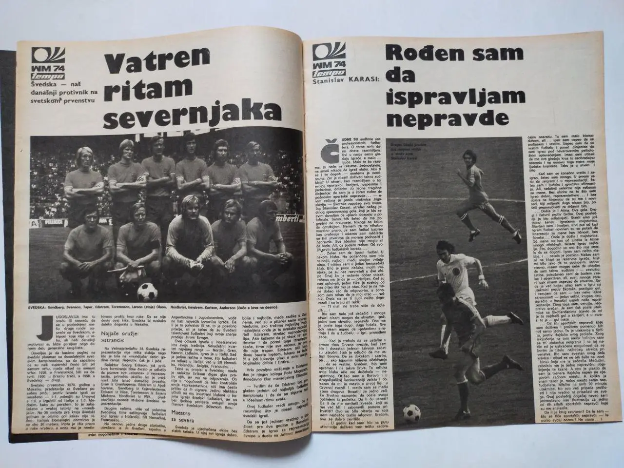 Спортивный журнал Темпо tempo Белград Югославия № 436 за 1974 год 3