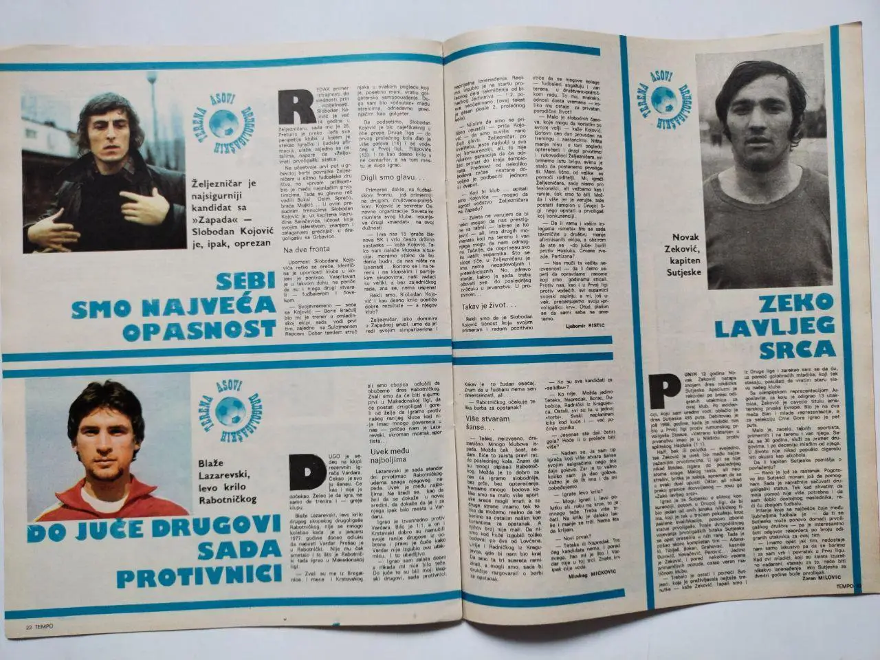 Спортивный журнал Темпо tempo Белград Югославия № 630 за 1978 год 4