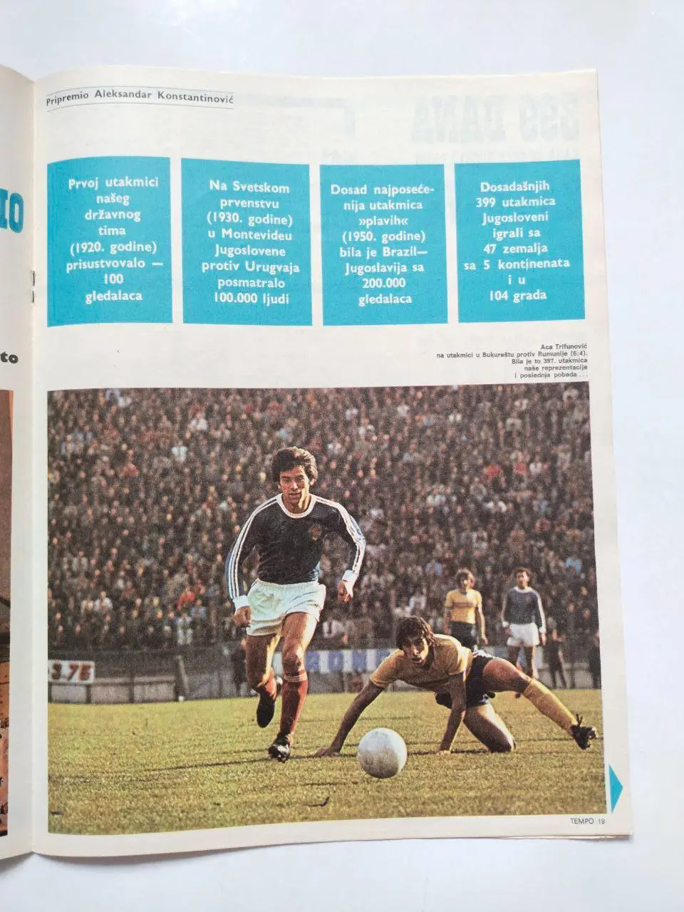 Спортивный журнал Темпо tempo Белград Югославия № 638 за 1978 год 3