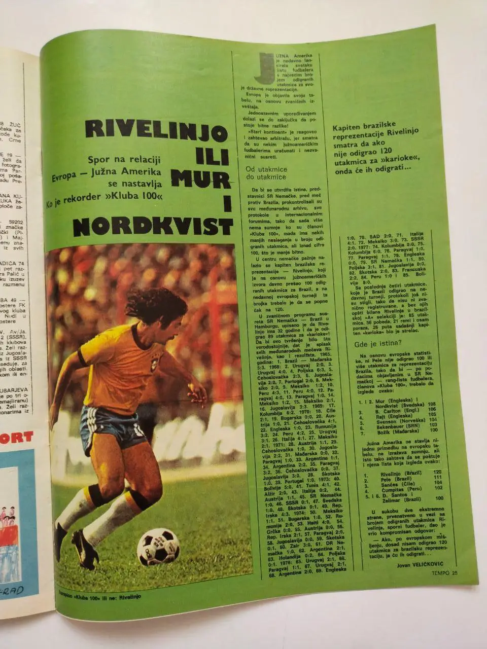 Спортивный журнал Темпо tempo Белград Югославия № 640 за 1978 год 5