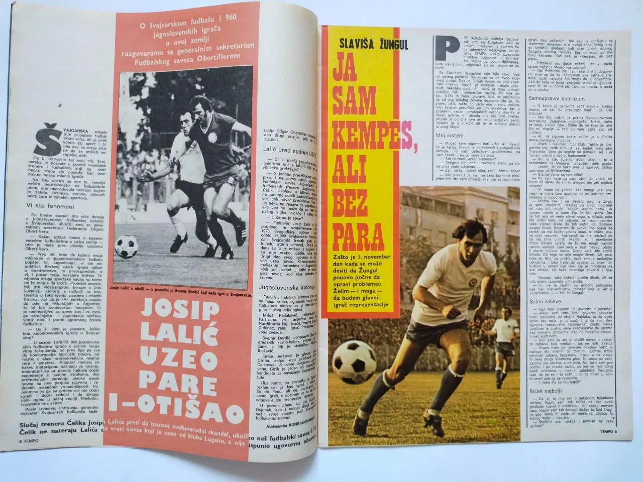 Спортивный журнал Темпо tempo Белград Югославия № 651 за 1978 год 1