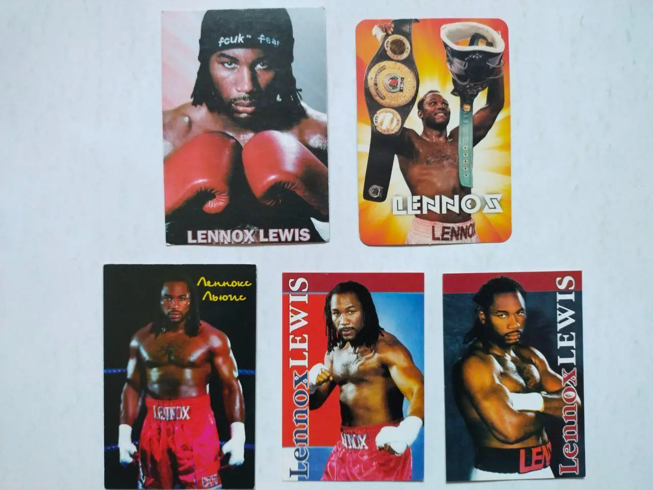 Канадский и Британский профессиональный боксер Леннокс Льюис 5 шт. одним лотом