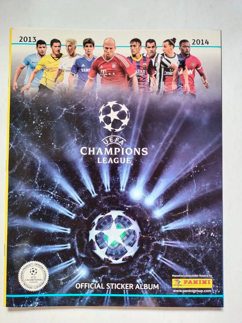 Официальный альбом для наклеек фирмы PANINI Лига чемпионов 2013-14 г