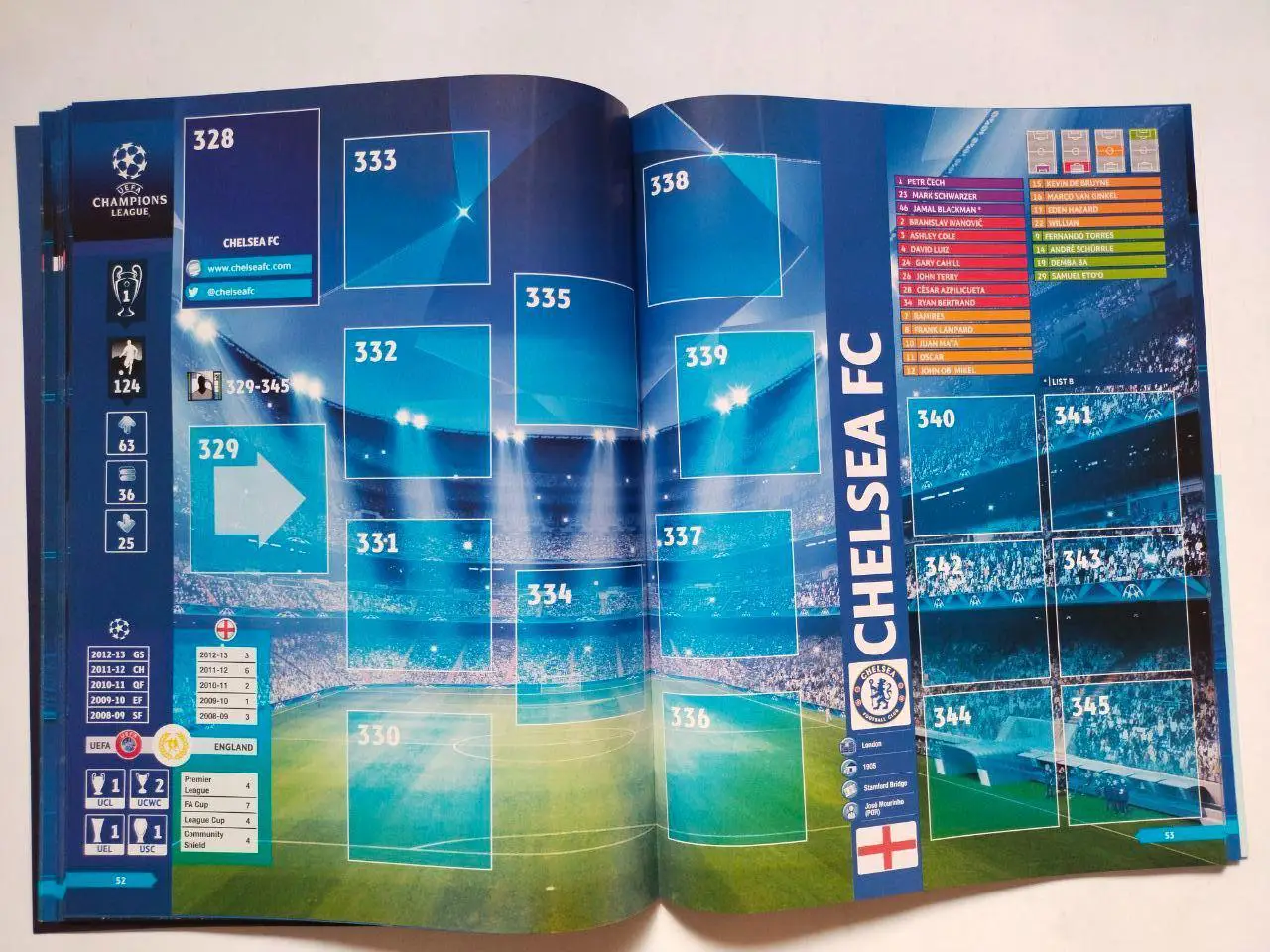 Официальный альбом для наклеек фирмы PANINI Лига чемпионов 2013-14 г 3