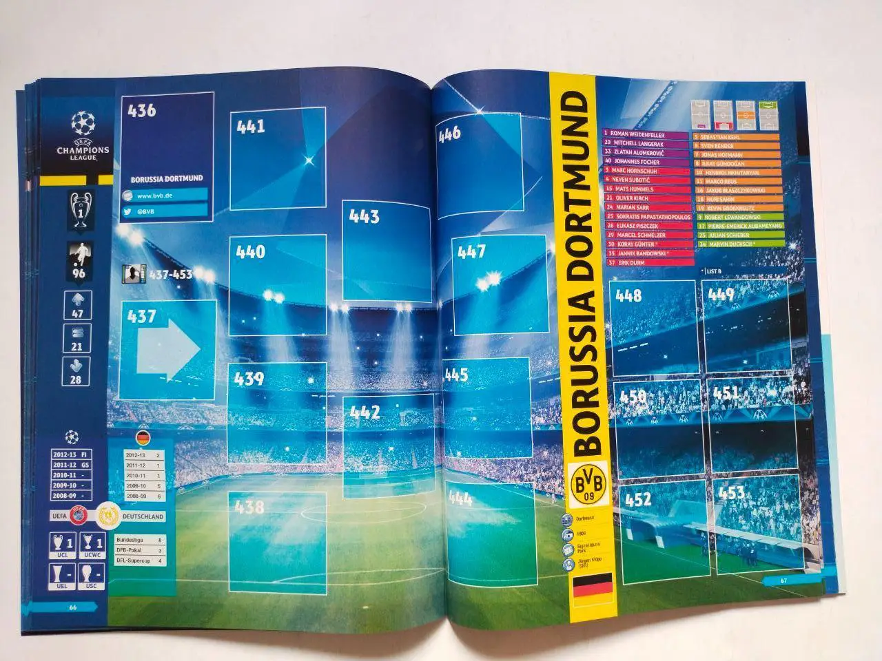 Официальный альбом для наклеек фирмы PANINI Лига чемпионов 2013-14 г 4