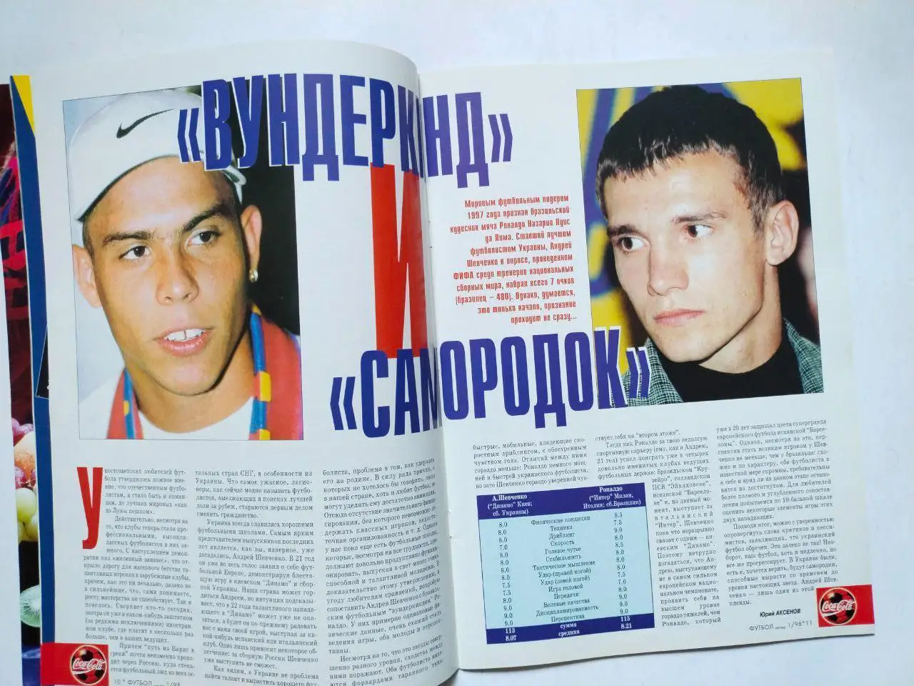 Журнал интер ФУТБОЛ №1 (5)1998 1