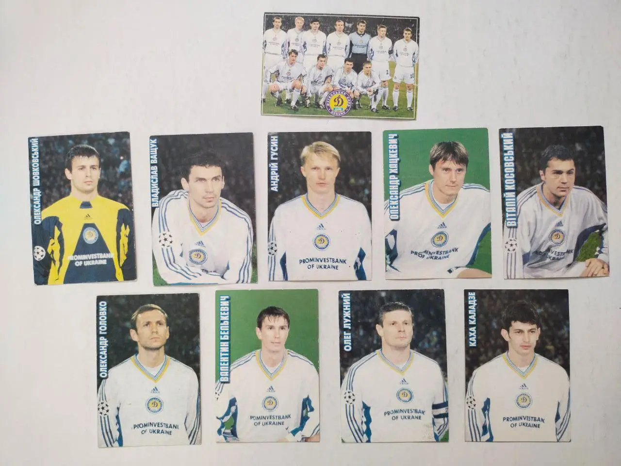Календарики футбольный клуб Динамо Киев 2000 г. - продажа одним лотом 10 штук