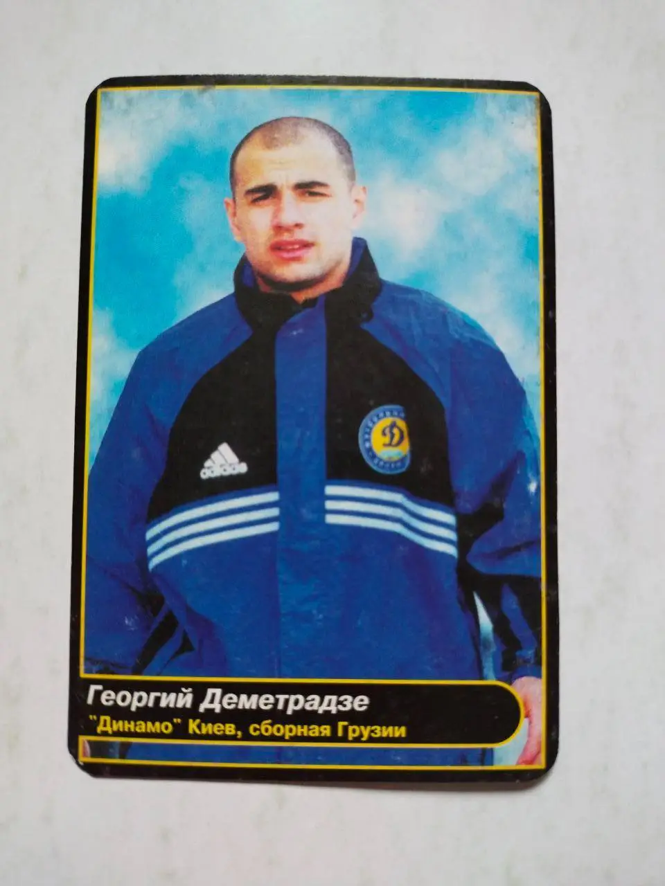 Календарик футбол Георгий Деметрадзе Динамо Киев 2001