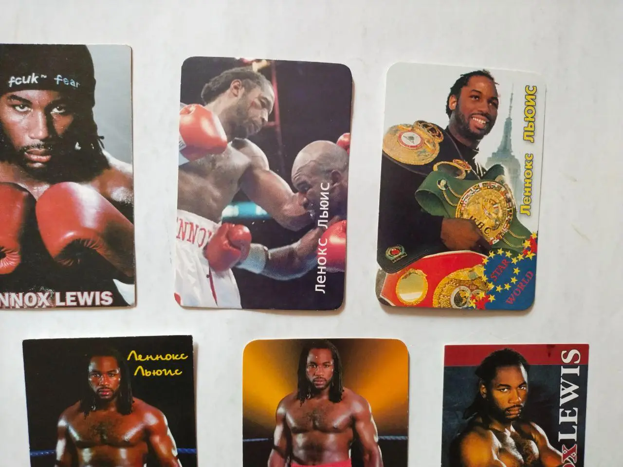 Коллекция Канадский и Британский профессиональный боксер Леннокс Льюис 11 шт. 2