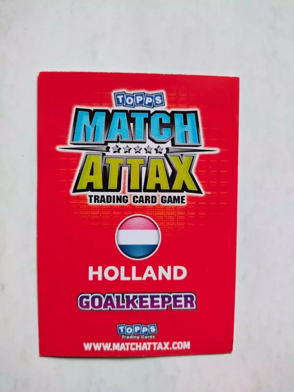 Карточка Topps Match Attax World Cup 2010 - Holland Maarten Stekelenburg 115 1