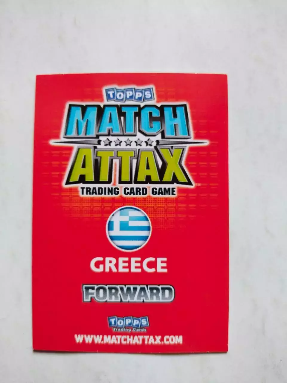 Карточка Topps Match Attax World Cup 2010 - Greece Georgios Samaras 113 1
