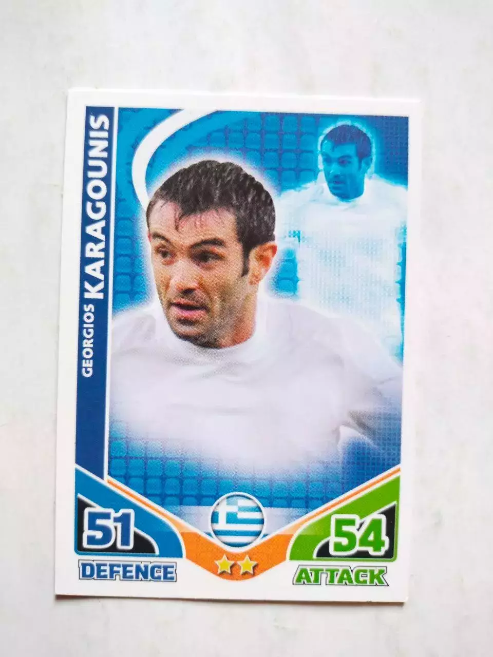Карточка Topps Match Attax World Cup 2010 - Greece Giorgos Karagounis 111