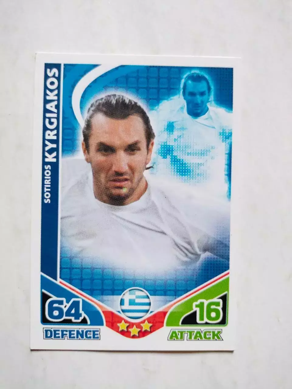 Карточка Topps Match Attax World Cup 2010 - Greece Sotirios Kyrgiakos 110