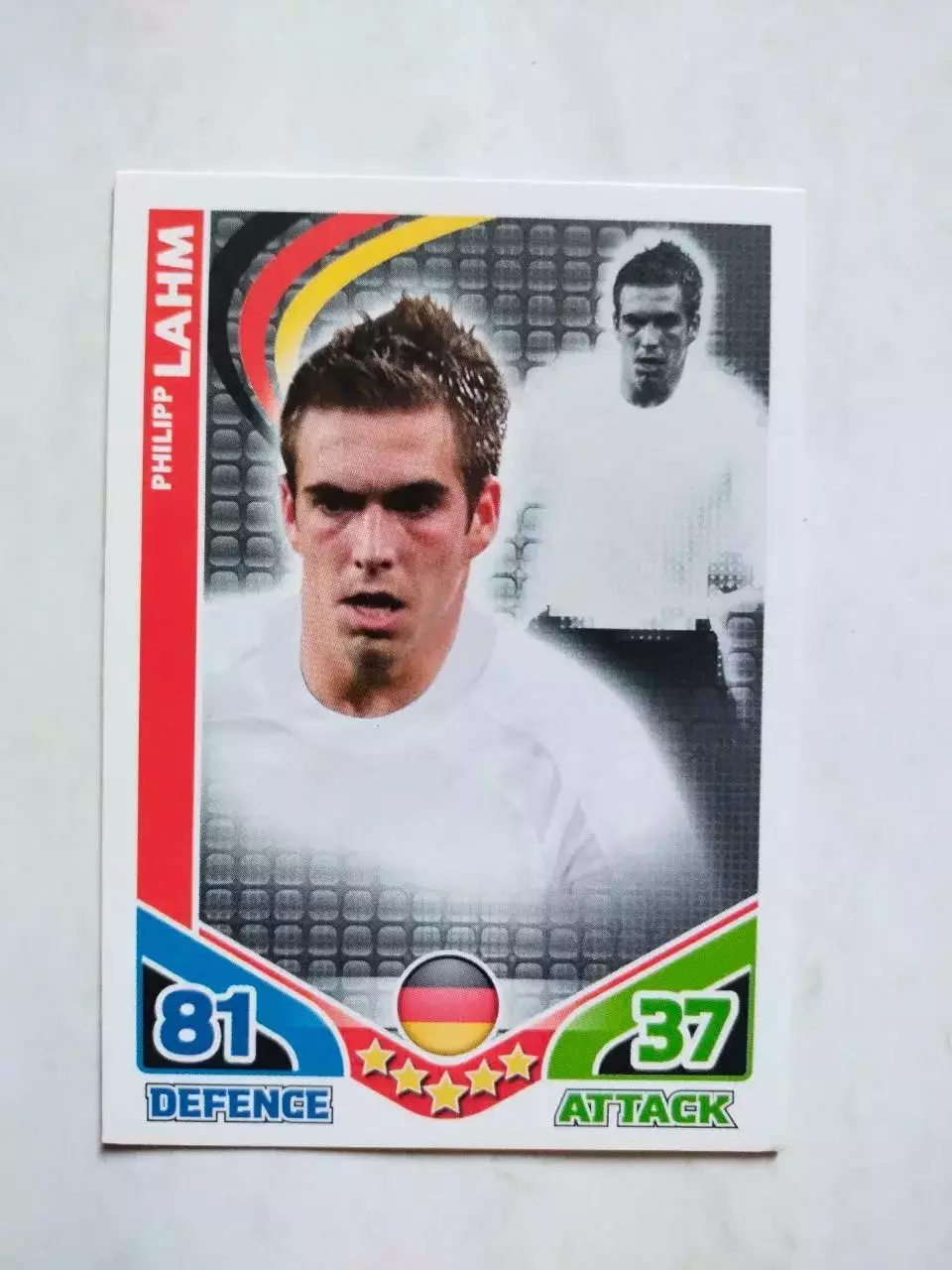 Карточка Topps Match Attax World Cup 2010 - Germany Philipp Lahm 95