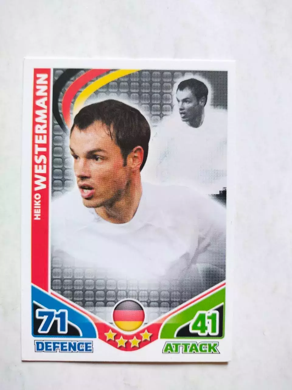 Карточка Topps Match Attax World Cup 2010 - Germany Heiko Westermann 93