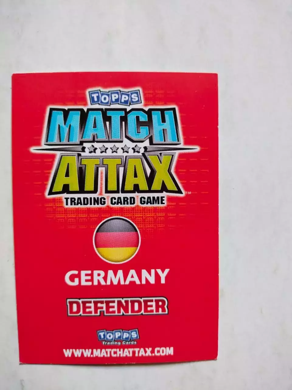 Карточка Topps Match Attax World Cup 2010 - Germany Heiko Westermann 93 1