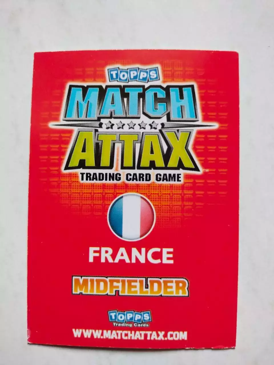 Карточка Topps Match Attax World Cup 2010 - France Lassana Diarra 87 1