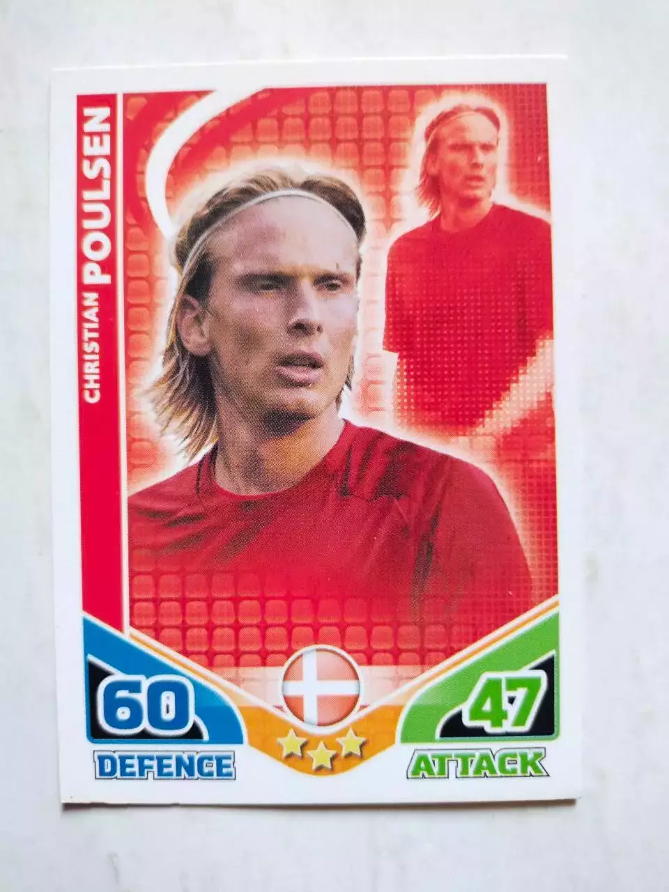 Карточка Topps Match Attax World Cup 2010 - Denmark Christian Poulsen 50