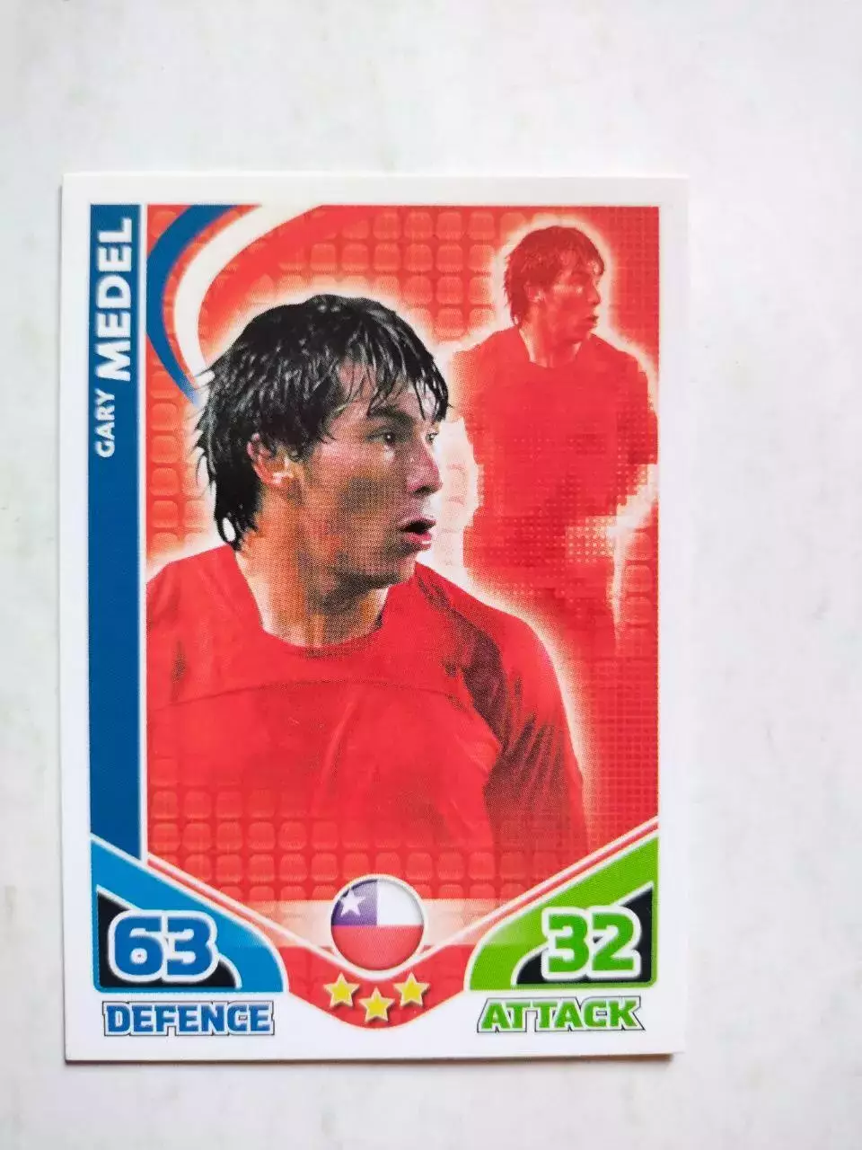 Карточка Topps Match Attax World Cup 2010 - Chile Gary Medel 44