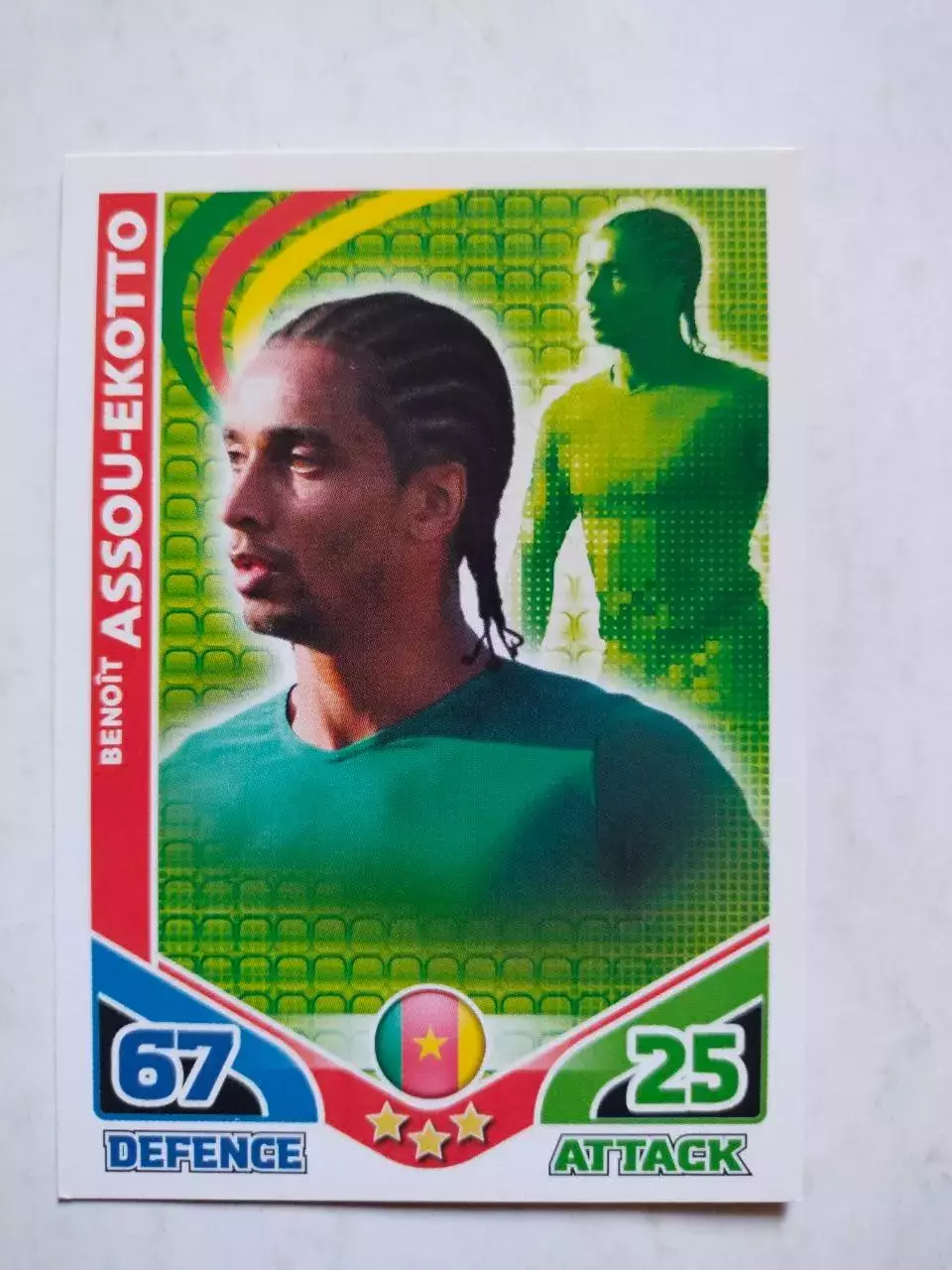 Карточка Topps Match Attax World Cup 2010 - Cameroon Benoit Assou-Ekotto 35