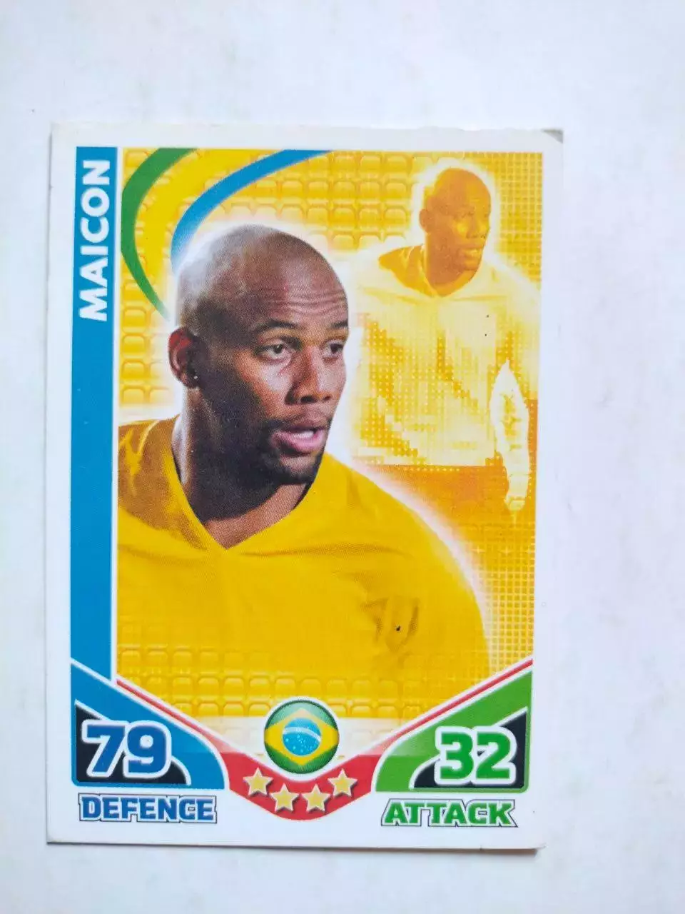 Карточка Topps Match Attax World Cup 2010 - Brazil Maicon 28