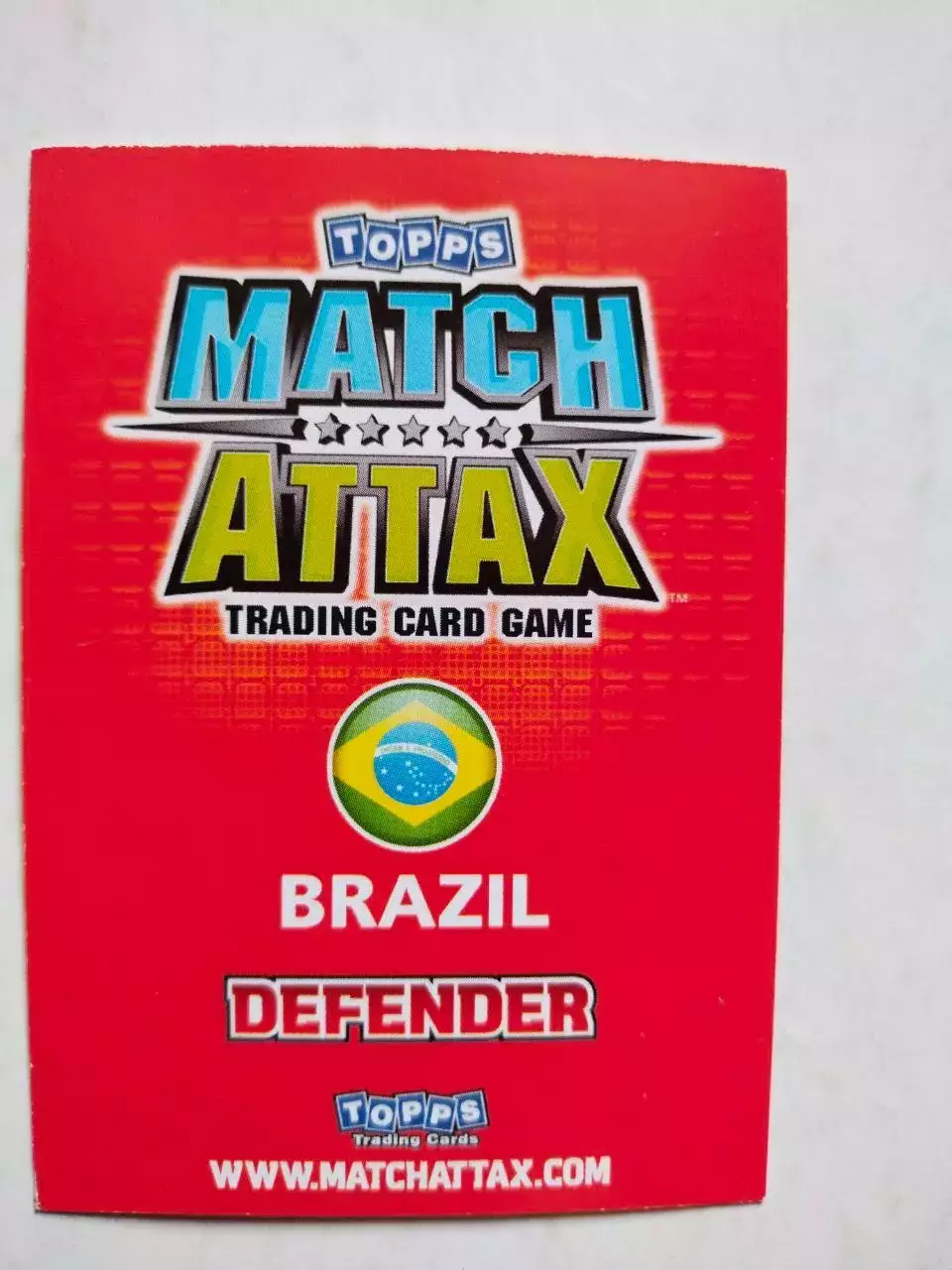 Карточка Topps Match Attax World Cup 2010 - Brazil Juan 25 1
