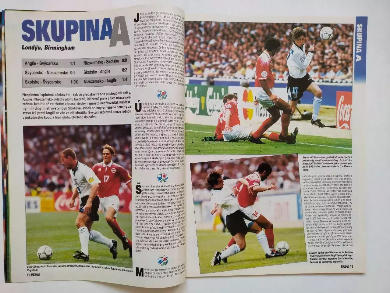 Fotbal sport Чешский журнал Футбол № 7 за 1996 год - спецвыпуск о ЧЕ 1996 год 3