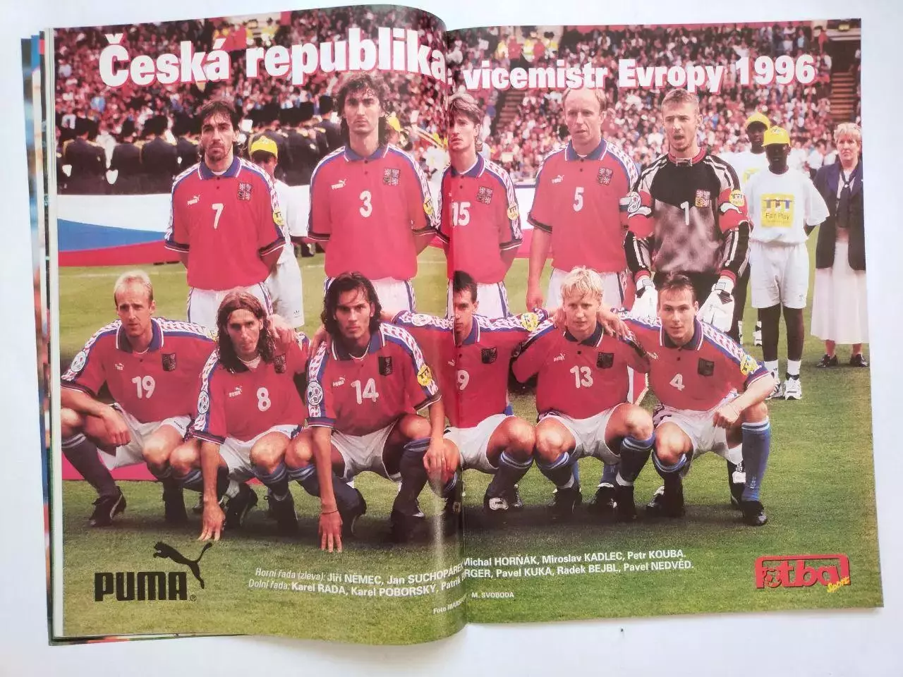 Fotbal sport Чешский журнал Футбол № 7 за 1996 год - спецвыпуск о ЧЕ 1996 год 5