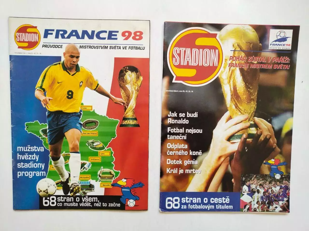 Спецвыпуски журнала Стадион 1998 г. - представление и итоговый ЧМ Франция 1998 г