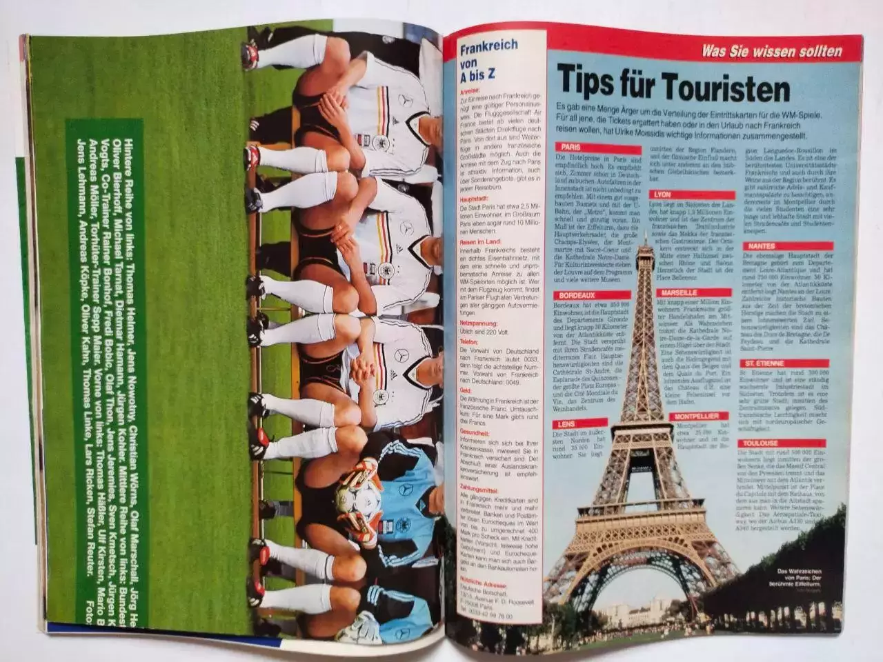 Журнал KICKER SONDERHEFT WM 1998 Чемпионат мира по футболу 1998 год 5