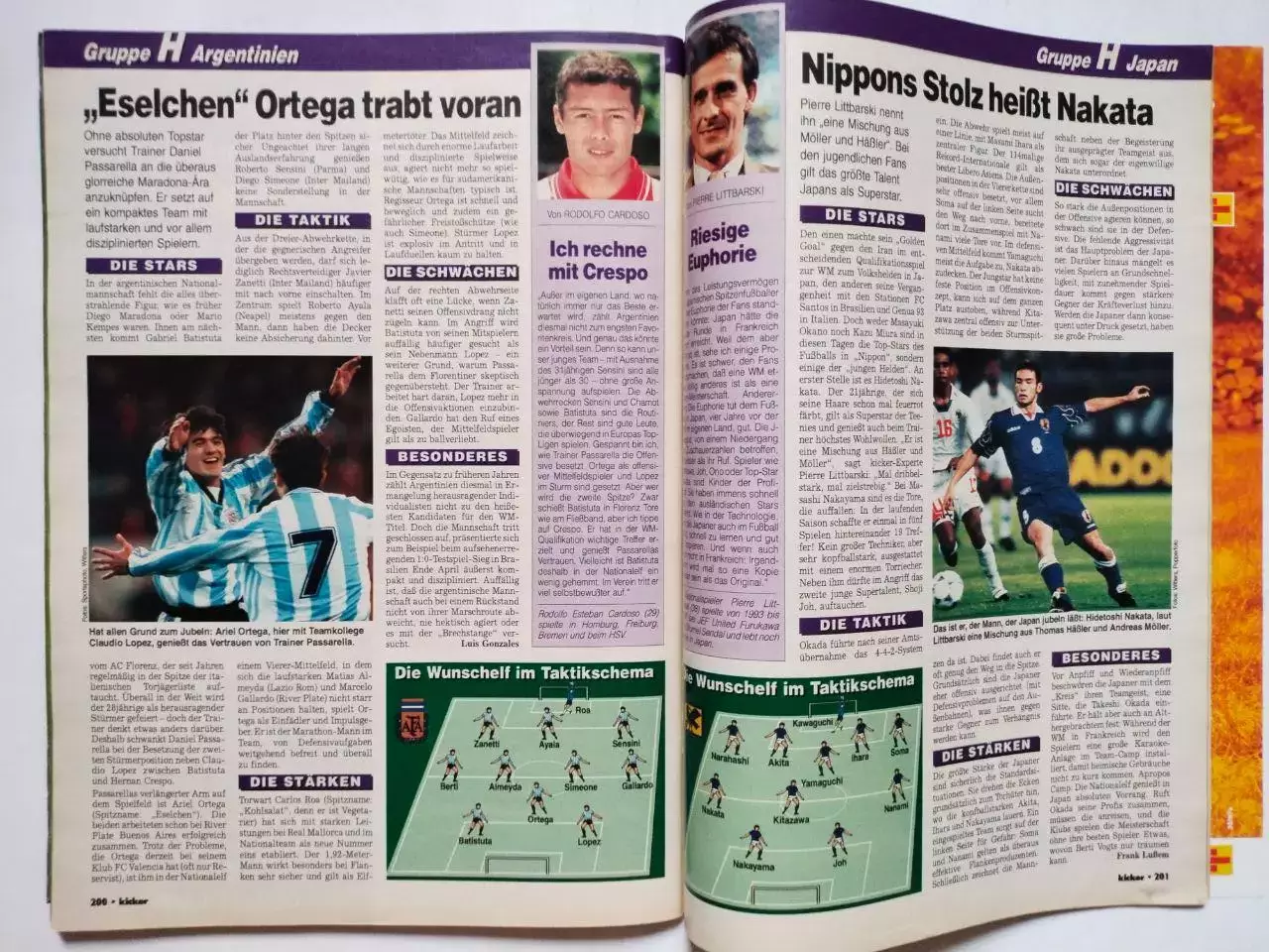 Журнал KICKER SONDERHEFT WM 1998 Чемпионат мира по футболу 1998 год 7