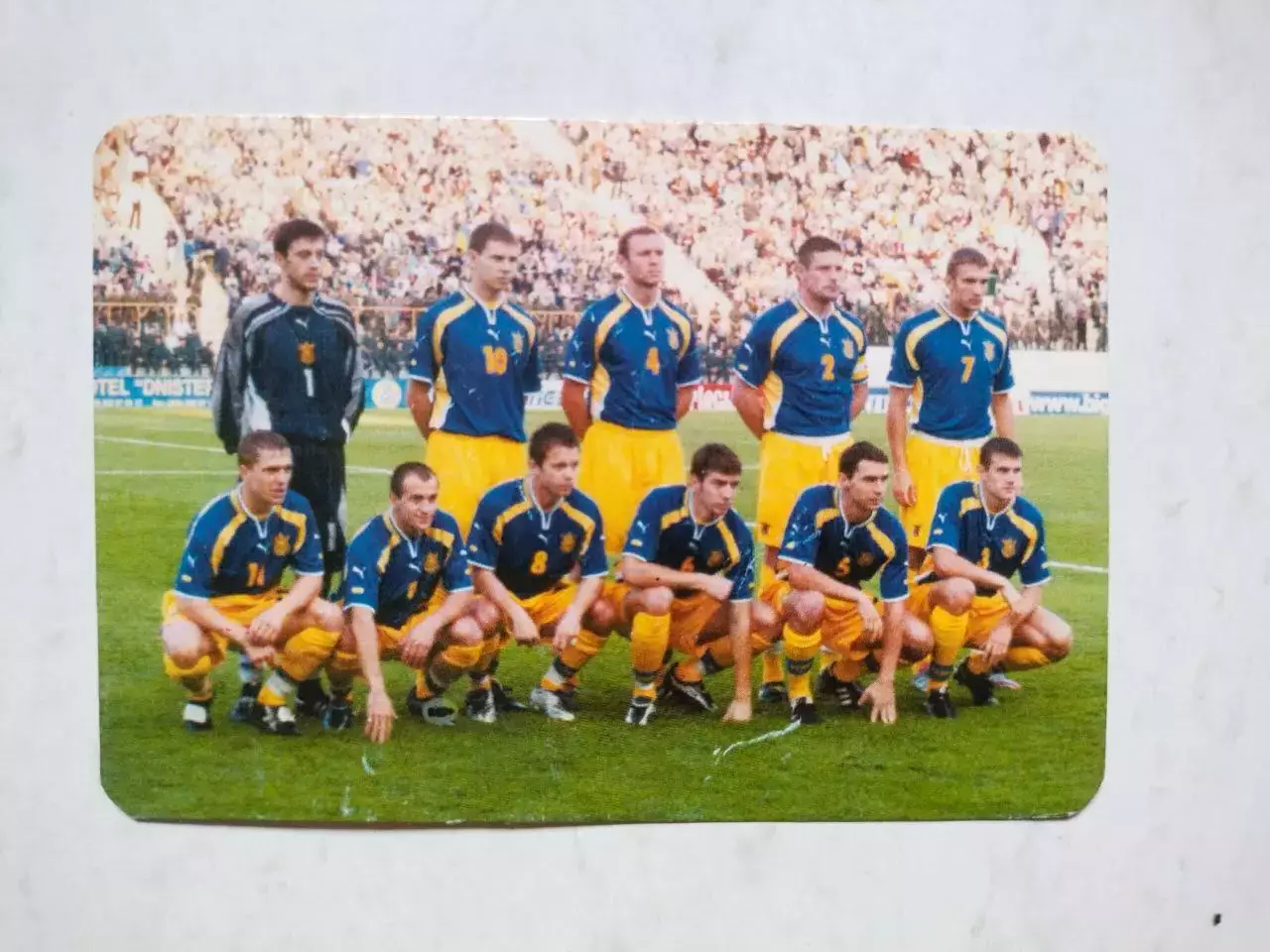 Календарик Сборная Украины по футболу 2002 год