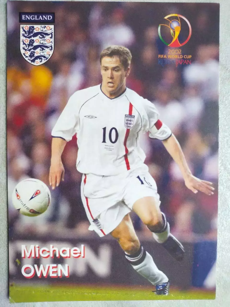 Из серии открыток В МИРЕ ФУТБОЛА ЧМ 2002 Michael OWEN Майкл ОУЄН № 103