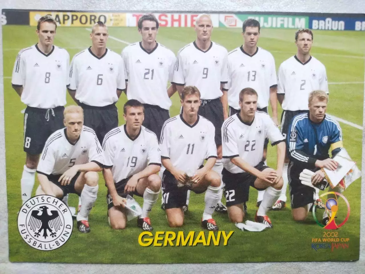 Из серии открыток В МИРЕ ФУТБОЛА ЧМ 2002 GERMANY ГЕРМАНИЯ № 123