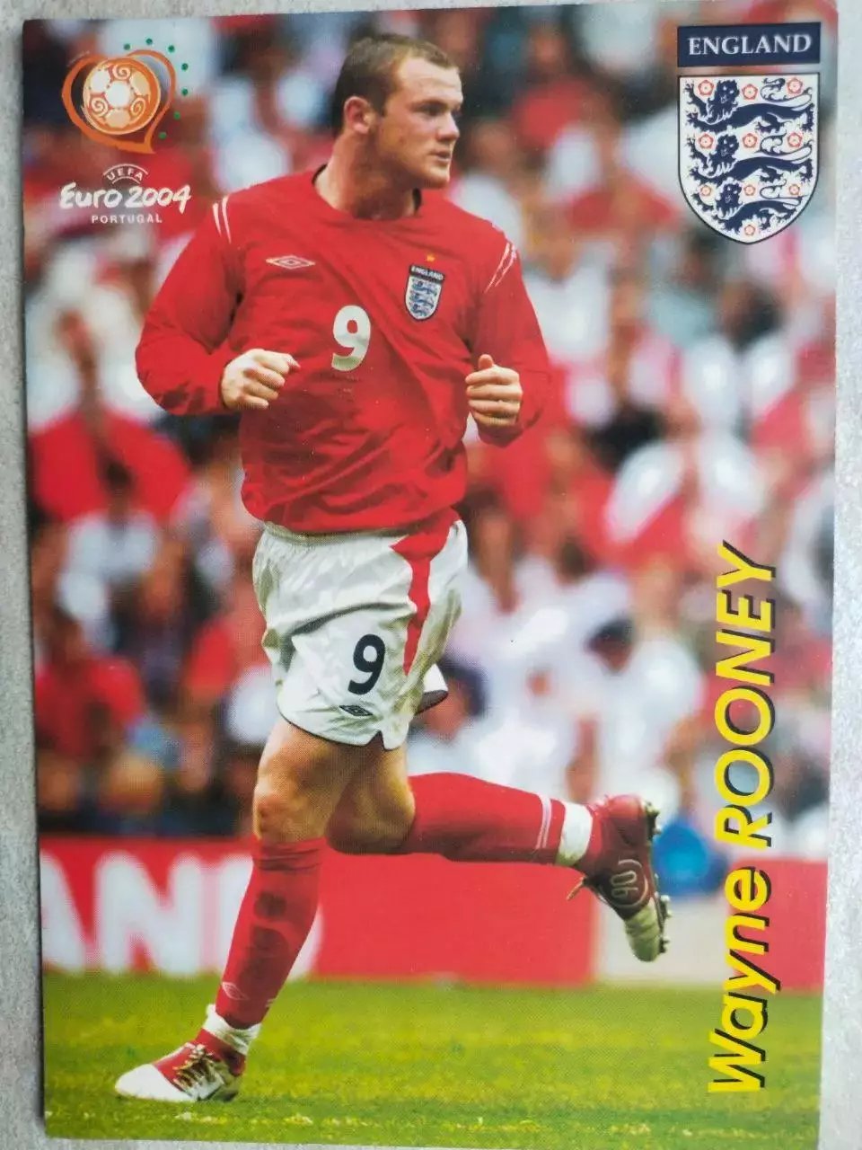 Из серии открыток В МИРЕ ФУТБОЛА ЕВРО 2004 Wayne ROONEY Уэйн РУНИ № 464