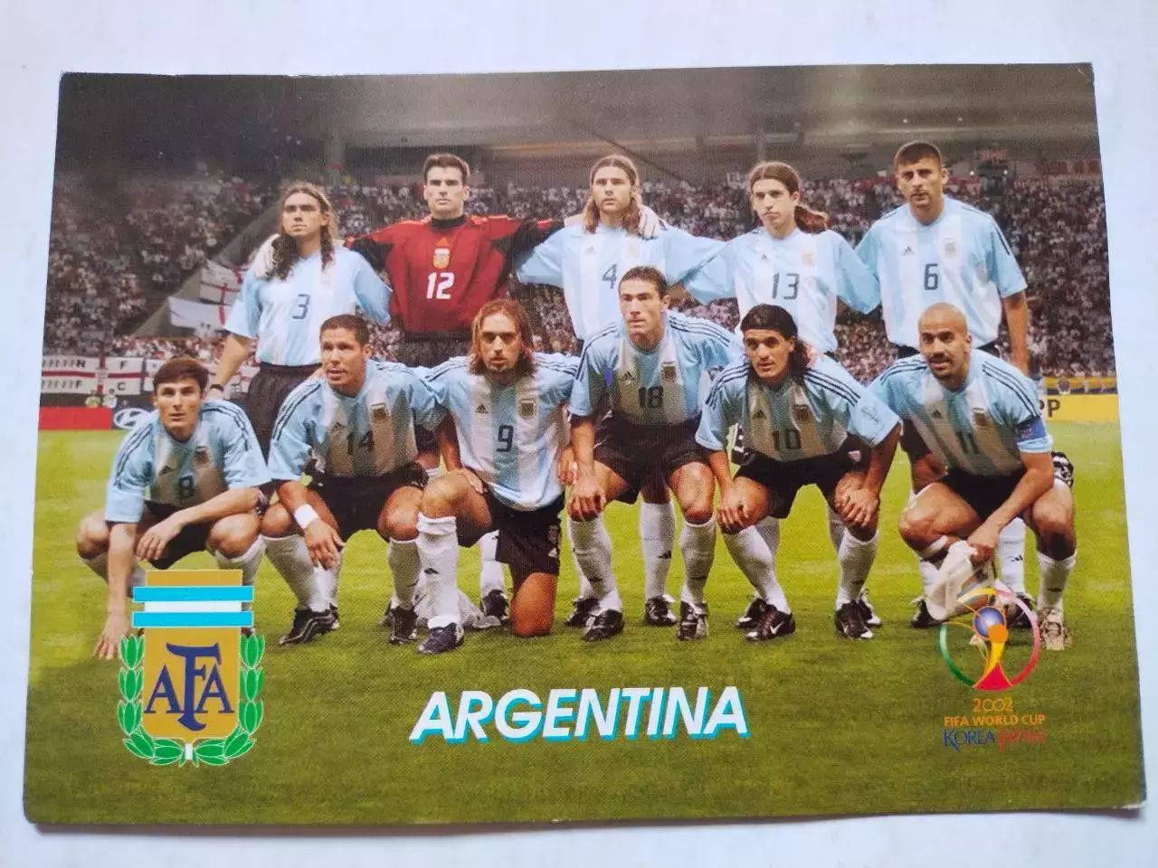 Из серии открыток В МИРЕ ФУТБОЛА ЧМ 2002 ARGENTINA АРГЕНТИНА № 116