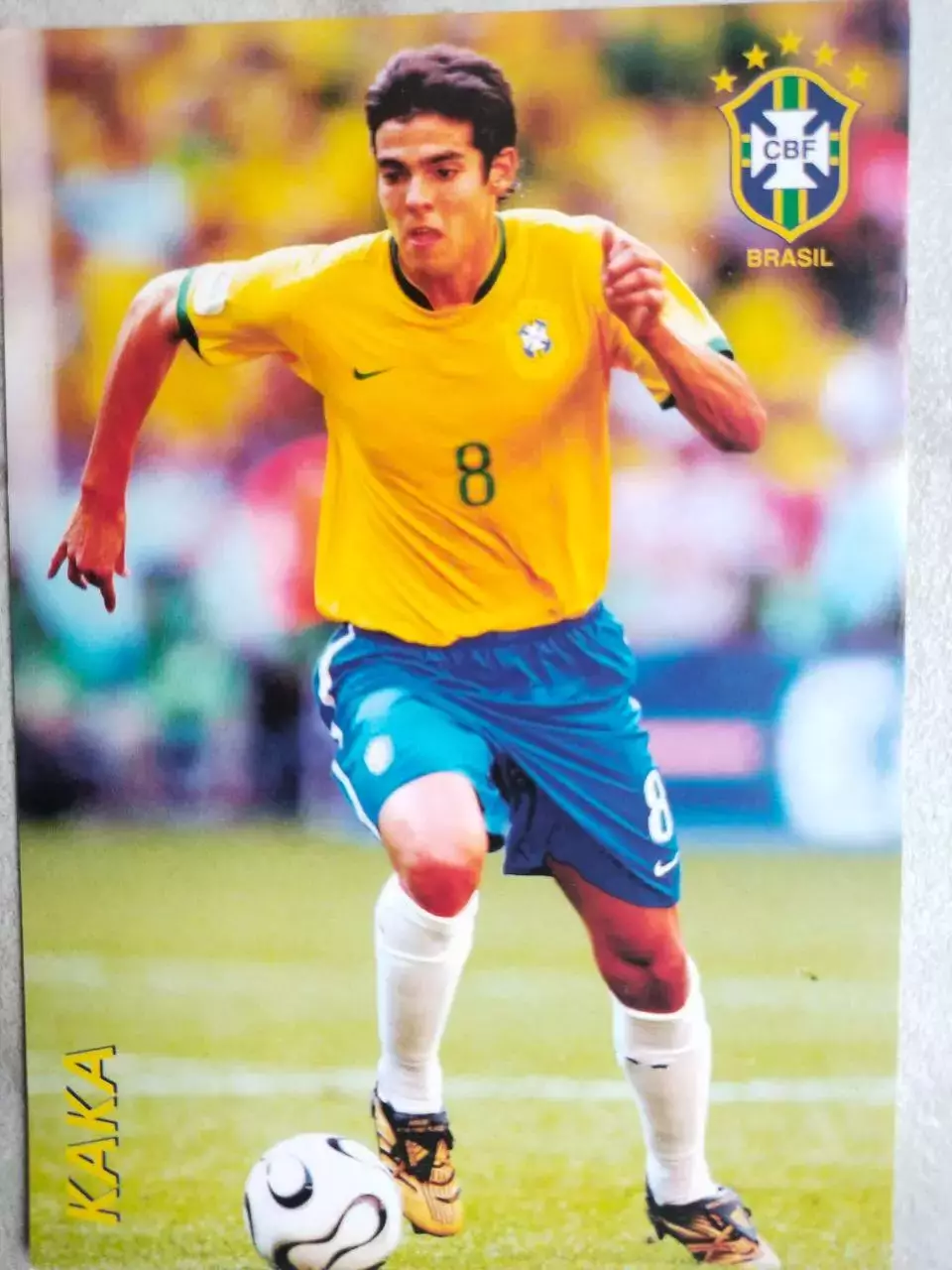 Из серии открыток В МИРЕ ФУТБОЛА BRASIL KAKA КАКА № 832