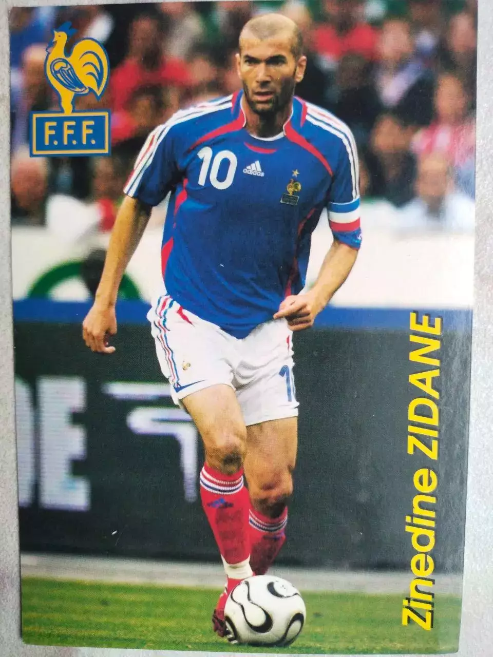 Из серии открыток В МИРЕ ФУТБОЛА FRANCE Zinedine ZIDANE Зинедин ЗИДАН № 835