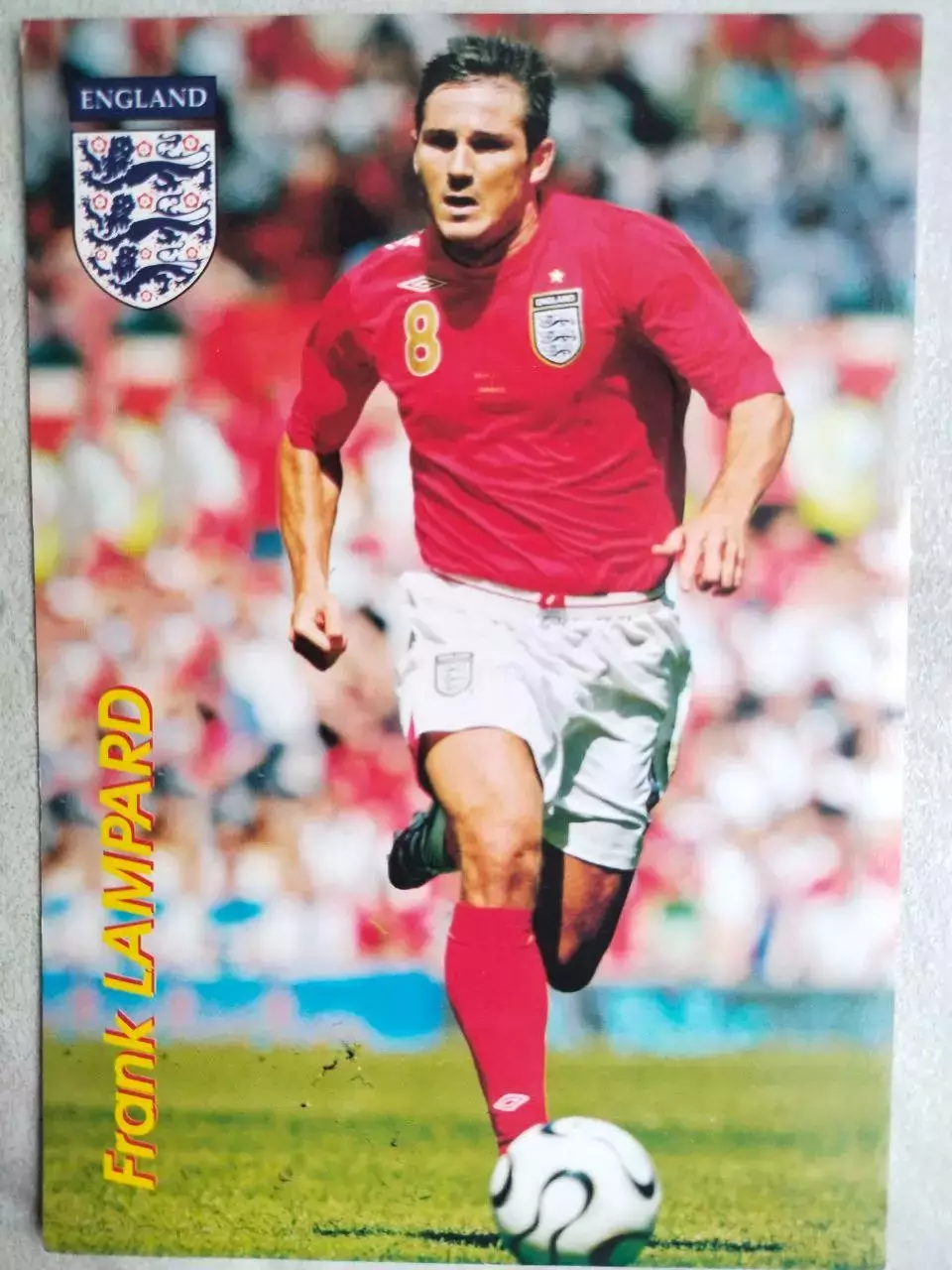 Из серии открыток В МИРЕ ФУТБОЛА ENGLAND Frank LAMPARD Фрэнк ЛЭМПАРД № 843
