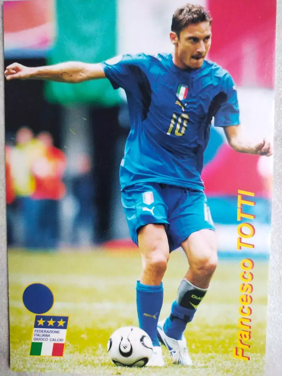 Из серии открыток В МИРЕ ФУТБОЛА ITALIA Francesco TOTTI Франческо ТОТТИ № 845