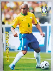 Из серии открыток В МИРЕ ФУТБОЛА BRASIL Roberto CARLOS Роберто КАРЛОС № 849